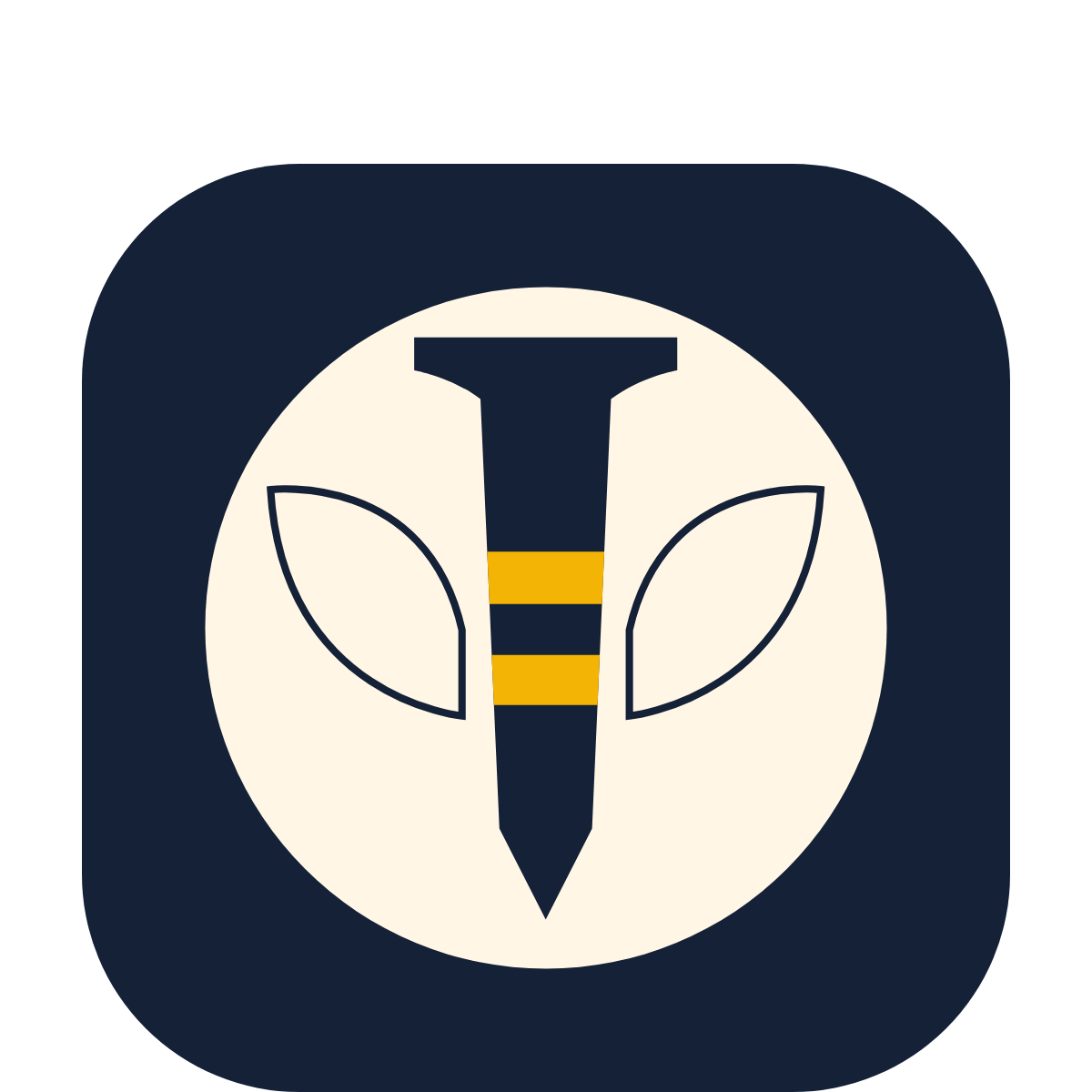 Spijkerbij icoon logo