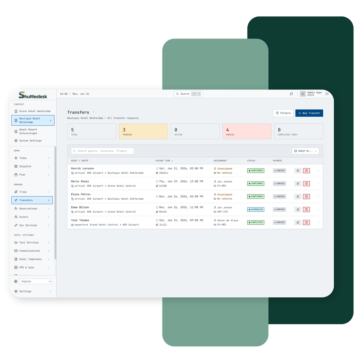 DigiSmederij bouwde de Shuttledesk applicatie
